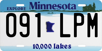 MN license plate 091LPM