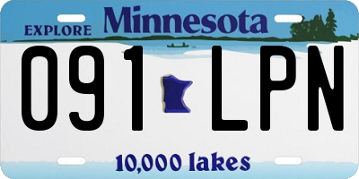 MN license plate 091LPN