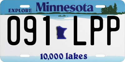 MN license plate 091LPP
