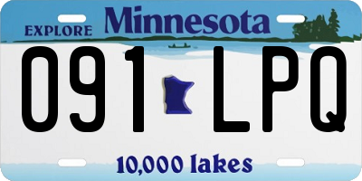 MN license plate 091LPQ