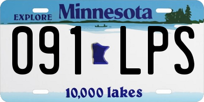 MN license plate 091LPS