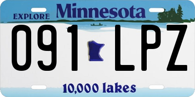 MN license plate 091LPZ