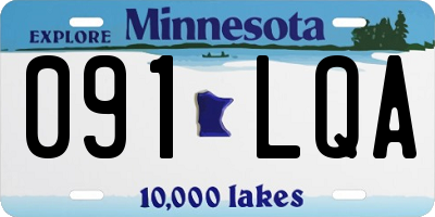 MN license plate 091LQA