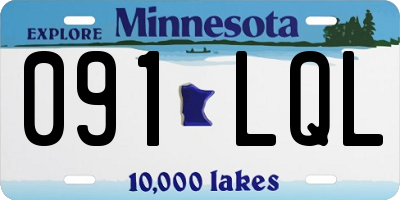 MN license plate 091LQL