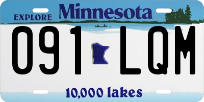 MN license plate 091LQM