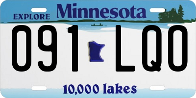 MN license plate 091LQO