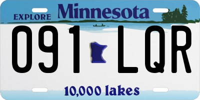 MN license plate 091LQR