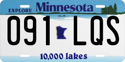 MN license plate 091LQS