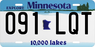 MN license plate 091LQT
