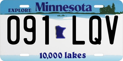 MN license plate 091LQV