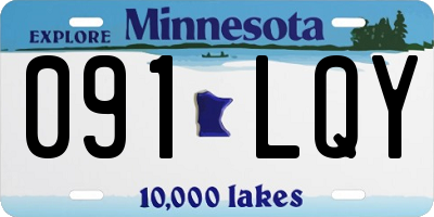 MN license plate 091LQY