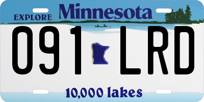MN license plate 091LRD