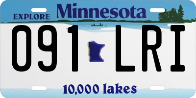 MN license plate 091LRI