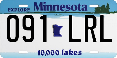 MN license plate 091LRL