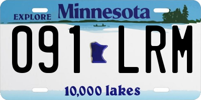 MN license plate 091LRM