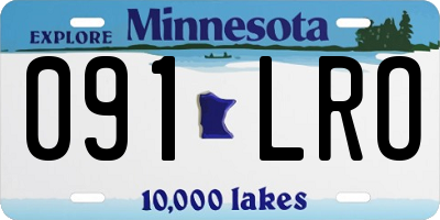 MN license plate 091LRO