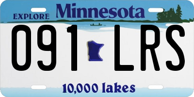 MN license plate 091LRS
