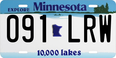 MN license plate 091LRW