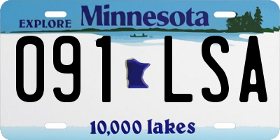 MN license plate 091LSA