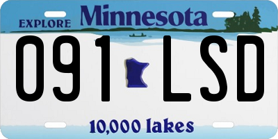 MN license plate 091LSD