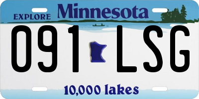 MN license plate 091LSG