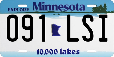 MN license plate 091LSI