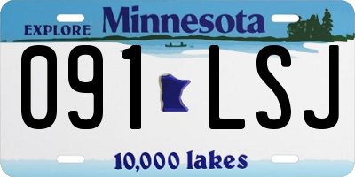 MN license plate 091LSJ