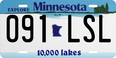 MN license plate 091LSL