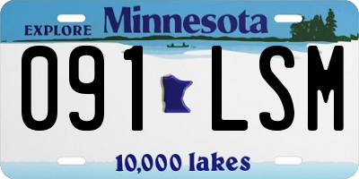 MN license plate 091LSM