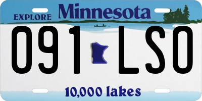 MN license plate 091LSO