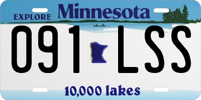 MN license plate 091LSS