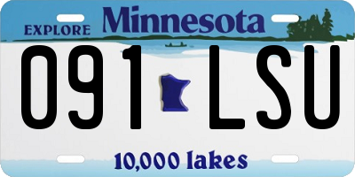 MN license plate 091LSU