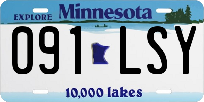 MN license plate 091LSY