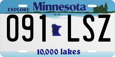 MN license plate 091LSZ