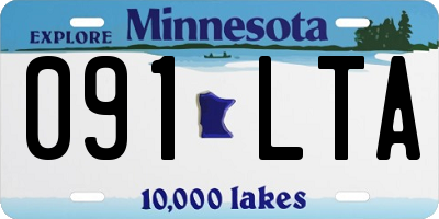 MN license plate 091LTA