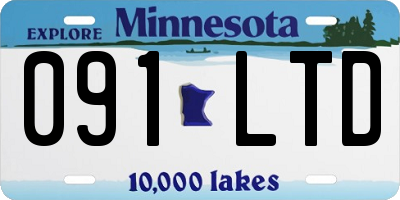 MN license plate 091LTD