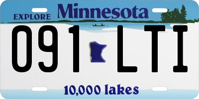 MN license plate 091LTI