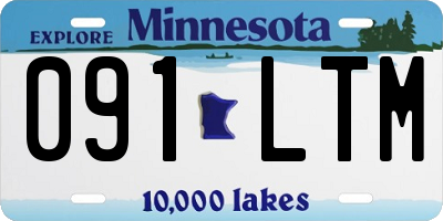 MN license plate 091LTM