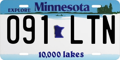 MN license plate 091LTN