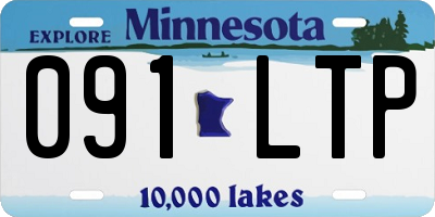 MN license plate 091LTP