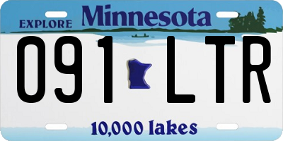 MN license plate 091LTR