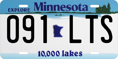 MN license plate 091LTS
