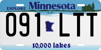MN license plate 091LTT