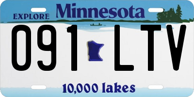 MN license plate 091LTV