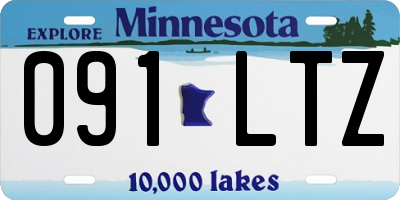 MN license plate 091LTZ