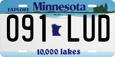 MN license plate 091LUD