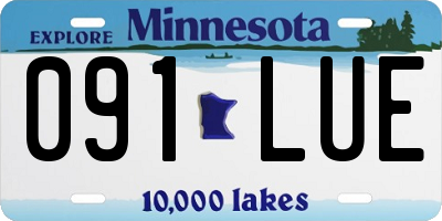 MN license plate 091LUE