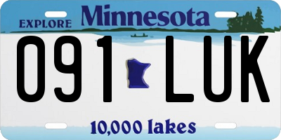 MN license plate 091LUK
