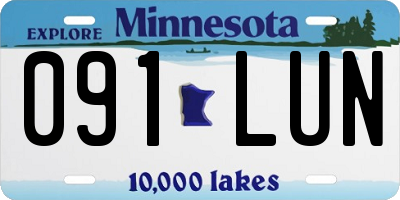 MN license plate 091LUN
