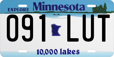 MN license plate 091LUT
